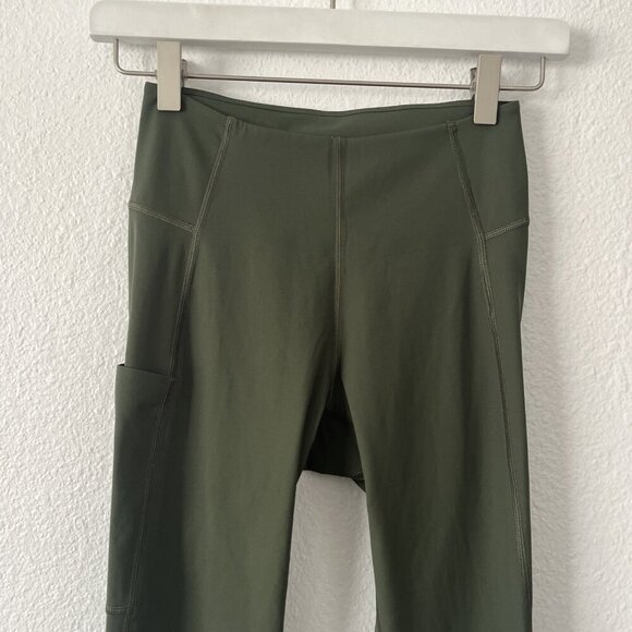 Rapha Women's ALL DAY LEGGINGS 7/8 XS Olive Green - Picture 2 of 6
